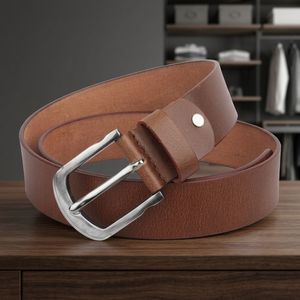 Best Selling BS INTERNATIONAL NA101 Eco-Friendly Cow Hide Pin Buckle Steel Square Party Unisex <b>Men</b> Women Breathable High 3.8CM - Product Image 1