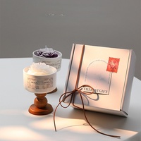 Luxuriöse Romantische Rosenblüten-förmige Kelch-Duftkerzen aus Sojawachs Handgemachte Aromatherapie-Kerzen für Muttertag und Diwali