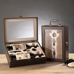 Cao cấp trống rượu vang đỏ hộp quà tặng: Piano sơn kết thúc đôi chai rượu vang trường hợp bằng gỗ, tùy chỉnh 2 chai rượu vang bao bì hộp - Product Image 4