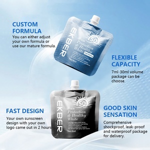 Basso Moq UVA UVB controllo olio impermeabile Spf 50 sbiancamento idratante formato <span class=keywords><strong>viaggio</strong></span> <span class=keywords><strong>crema</strong></span> <span class=keywords><strong>solare</strong></span> per gli uomini - Product Image 4