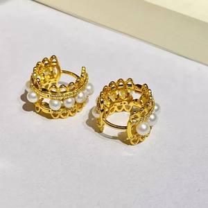 22672 Pendientes de Plata DIY con Plata S925, Cuentas de 3-4mm, Soporte Hueco para Múltiples Cuentas, Accesorios Nuevos 2023 - Product Image 3