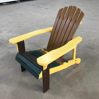 Fournisseur de meubles de haute qualité, chaise Adirondack rouge, chaises Adirondack en plastique d'extérieur