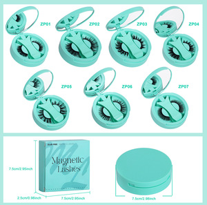 Pestañas Postizas Magnéticas 3D al por Mayor, Pestañas de Pelo Sintético Hechas a Mano, 0.07mm de Grosor, Sin Pegamento, Naturales, Largas, Reutilizables, para Viaje - Product Image 6