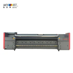 Impresora híbrida Myjet 3,2 M Uv Rollo a rollo y impresora de inyección de tinta digital todo en uno de cama plana Ideas de máquinas para pequeñas empresas