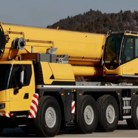 Grue tout-terrain XCA120G7-1H de 120 tonnes, portée 30 m, flèche 60 m, la mieux notée pour l'installation et l'entretien de turbines éoliennes