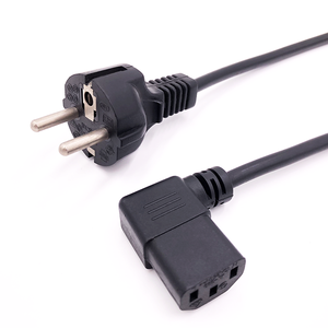 Cable de Alimentación Europeo de PVC de 3 Pines, Tipo Moldeado, 16A, 220V, Enchufe Recto, IP20, Uso Residencial, Alta Calidad, con Certificación CE - Product Image 4