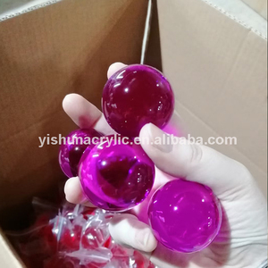 도매 다채로운 PMMA 플라스틱 크리스탈 아크릴 원형 구슬 구체 - Product Image 5
