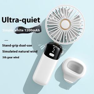 <span class=keywords><strong>Abanico</strong></span> de Mano, Mini Ventilador USB Recargable, Plegable, para Camping - Product Image 4