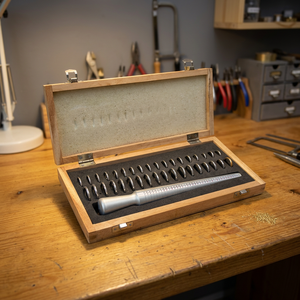 Juego de Medidores de Anillos y Varillas para Anillos, Kit de Medición de Joyería de 36 Piezas con Caja de Almacenamiento de Madera para Joyeros Profesionales | GS905A - Product Image 2
