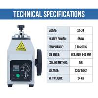 Specimen Mounting Press China Manufacturer's Manual Testing Instrument XQ 2B Hot Mounting Specimen Mounting Press