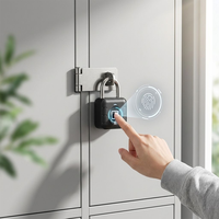 Cadenas intelligent biométrique étanche IP67 sans application pour armoire, maison, bureau, tiroir de rangement, avec prise en charge du logo personnalisé