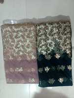 Tissu en filet brodé de qualité supérieure pour mariages et événements en plein air, provenant d'un exportateur indien à prix abordable