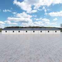 Maison conteneur modulaire préfabriquée en structure acier à panneaux sandwich, démontable, en kit plat, pour camping et dortoir
