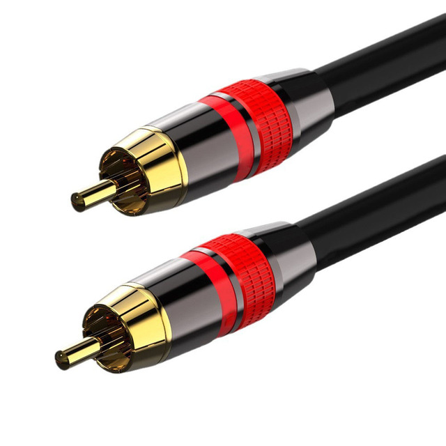 Coaxial Digital Audio Cable SPDIF RCA to RCA Cable Audio Video Male for DVD Projector TV Speaker Amplifier 0.5M 1M 2M 3M 5M