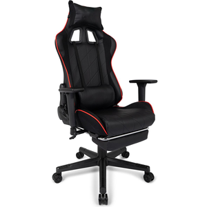 Chaise de bureau ergonomique professionnelle inclinable à 160°, chaise de jeu E-sports noire avec accoudoirs réglables en 3D - Product Image 1