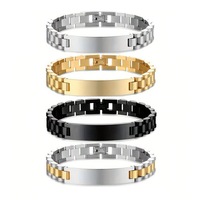 Chaîne de montre unisexe tendance de style européen et américain en acier inoxydable gravé et réglable, accessoire idéal pour un cadeau