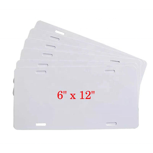 Placa de Matrícula de Aluminio Personalizada de EE. UU. de 6''*12'', Placa de Matrícula en Blanco para Sublimación, Placa de Matrícula de Coche en Blanco al por Mayor - Product Image 1