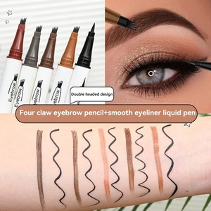 <span class=keywords><strong>Crayon</strong></span> à <span class=keywords><strong>sourcils</strong></span> professionnel double embout <span class=keywords><strong>4</strong></span> <span class=keywords><strong>pointes</strong></span>, effet eau, deux-en-un, résistant à l'eau et à la transpiration, haute qualité - Product Image 1
