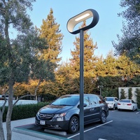 Corps en aluminium Lampadaire LED étanche pour parcs, cours et routes Extérieur Alimentation AC IP65