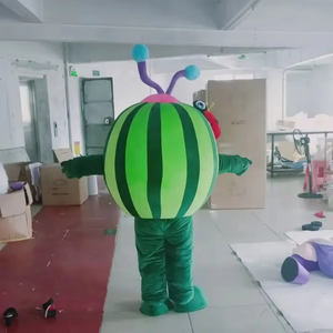 Vêtements de mascotte de pastèque de dessin animé Funtoys, mascotte de dessin animé de bébé en peluche, ensemble de cosplay de pastèque, accessoires de fête de Noël et d'Halloween - Product Image 4