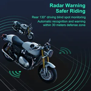 Motosikletler için su geçirmez kör nokta algılama sistemi geniş açı çok yönlü izleme cihazı GPS tabanlı <span class=keywords><strong>Alarm</strong></span> sistemi - Product Image 3