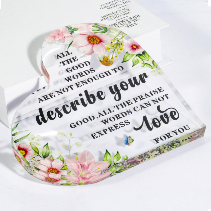 Personalized Custom Leaf Shaped Business Acrylic