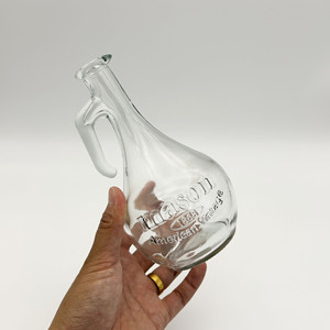 Individuelles Logo Retro-Design Weinglas Mason-Flasche mit Transparentem Griff Open <span class=keywords><strong>Phil</strong></span> Milchglas-Kanne mit Griff Großhandel - Product Image 3