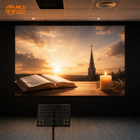 Écran LED d'intérieur P2 grand format avec calibrage point par point et échange à chaud pour églises, salles de concert et lieux de culte