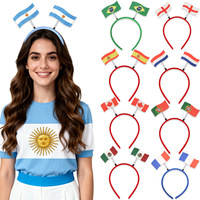 Serre-tête en mousse personnalisé avec drapeau de football pour les supporters le jour du match, les décorations de fête d'équipe et les événements sportifs internationaux