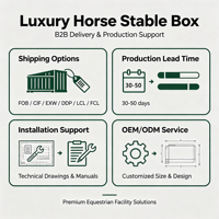Box de Luxe pour Chevaux en Panneaux de Bambou 12ft x 12ft, Cadre en Acier Galvanisé Robuste, pour Écurie Équestre et Ferme Équine