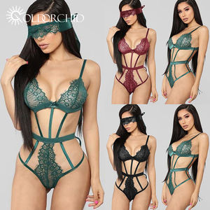 <span class=keywords><strong>Bikini</strong></span> Trasparente Verde per Donna, Set di Lingerie Sexy e Provocante per Sfilate di Moda - Product Image 4