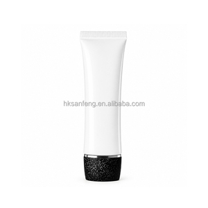 Tube cosmétique en plastique blanc avec bouchon à vis pour produits de beauté, crème BB, tube de crème solaire - Product Image 5