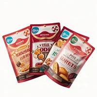 Sachets personnalisés imprimés thermoscellables de qualité alimentaire, en plastique, résistants à l'humidité, en aluminium, petite taille, sachets à trois soudures latérales