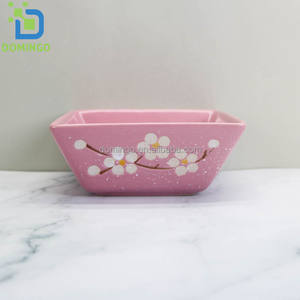 Set di 30 Ciotole Quadrate Rosse in Ceramica Smaltata, Senza BPA, Ecologiche, Monouso, Leggere, Stile Occidentale, per Campeggio, <span class=keywords><strong>Casa</strong></span>, Matrimoni - Product Image 6