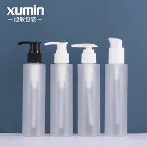 Buzlu plastik Pet kozmetik 150ml losyon toner şişesi sprey pompası yüz cilt bakımı