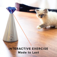 Jouet Laser interactif pour chat, pointeur Laser rotatif automatique pour chats, jouets électroniques, Mode 3 vitesses, Laser automatique
