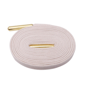 Cordones de Algodón Encerado Planos de 8mm Personalizados, Diseño Minimalista de Color Sólido - Cordones Planos Encerados Premium para Zapatillas Blancas y Zapatos de Lona - Product Image 2