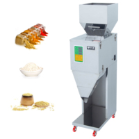 Máquina de envasado de llenado de Metal de granos de sal de nueces de té de palomitas de maíz semiautomática económica para pequeñas empresas