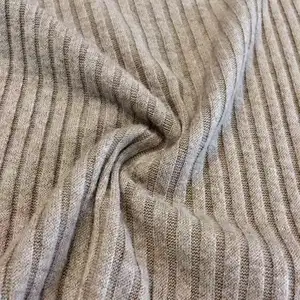 Shaoxing Textile Rayon Nylon Polyester 170gsm Soft Angora Knitting Rib fabric For women dress sweater