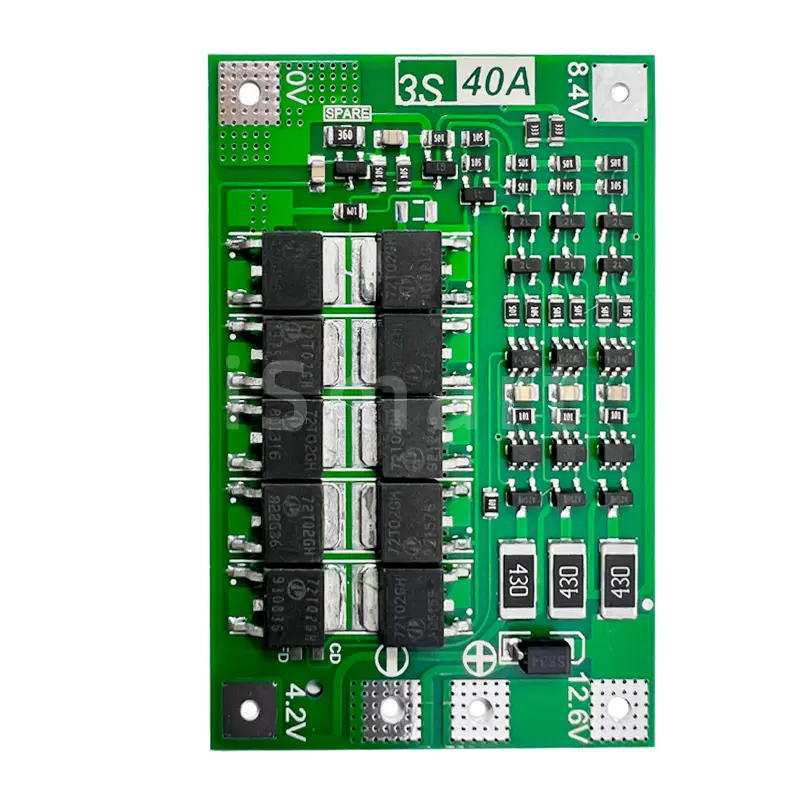 Papan Pelindung Pengisi Daya Baterai Lithium 3S 40A, Papan Pelindung 18650 BMS Motor Bor 11.1V 12.6V Keseimbangan