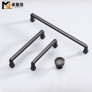 Takumi Ka – poignée de porte d'armoire minimaliste moderne en alliage de zinc, espacement des trous de 96mm, pour tiroir de garde-robe - Product Image 3