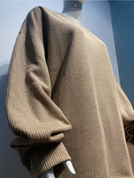 Robes islamiques R-461, ensemble deux pièces, mode hiver, grande taille, pour femmes musulmanes, longueur au sol, polyester, ODM, ensemble de chandails tricotés