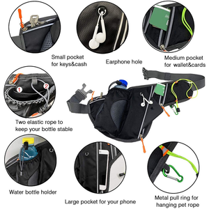 Sac banane tactique imperméable <span class=keywords><strong>pour</strong></span> homme avec poche <span class=keywords><strong>pour</strong></span> bouteille d'eau, idéal <span class=keywords><strong>pour</strong></span> le sport, les voyages et <span class=keywords><strong>la</strong></span> course à pied - Product Image 2
