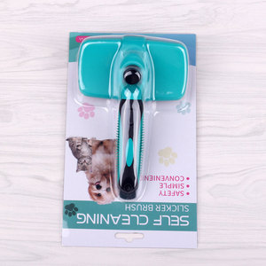 <span class=keywords><strong>Pet</strong></span> Groomer bakım epilasyon kendini temizleme Slicker fırça köpekler ve kediler için - Product Image 2
