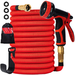 Manguera <span class=keywords><strong>de</strong></span> jardín flexible personalizable <span class=keywords><strong>de</strong></span> 30m, Látex natural <span class=keywords><strong>de</strong></span> 3 capas con boquilla multifunción, manguera <span class=keywords><strong>de</strong></span> riego extensible <span class=keywords><strong>de</strong></span> 100 pies - Product Image 6