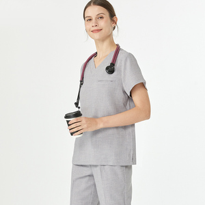 Uniformes de Enfermería de Lino y Algodón para Hombre y Mujer, Uniforme Médico de Hospital, Ropa Sanitaria - Product Image 1