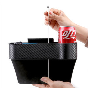 Organizador Lateral para Asiento de Coche, Plástico ABS Resistente, Organizador de Bolsillo Lateral para Consola de <span class=keywords><strong>Auto</strong></span>, Relleno de Espacio Entre Asientos para Teléfono, Llaves y Tarjetas C08 - Product Image 5