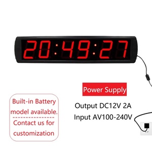 Indoor Use Large 4 Inch 6 Digits <strong>Wall</strong> Mounted LED <strong>Digital</strong> Timer Countdown Countup Stopwatch Multifunctional Electronic <strong>Clock</strong> - Product Image 4
