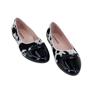 CHOOZII elegante <span class=keywords><strong>tela</strong></span> <span class=keywords><strong>de</strong></span> leopardo y charol Combo mujeres niñas <span class=keywords><strong>Ballet</strong></span> Flats zapatos - Product Image 2
