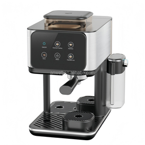 เครื่องชงกาแฟเอสเพรสโซแบบอัตโนมัติ ANWELL พร้อมเครื่องทำฟองนมในตัว เครื่องชงกาแฟออลอินวัน ผู้ผลิต OEM ODM - Product Image 4